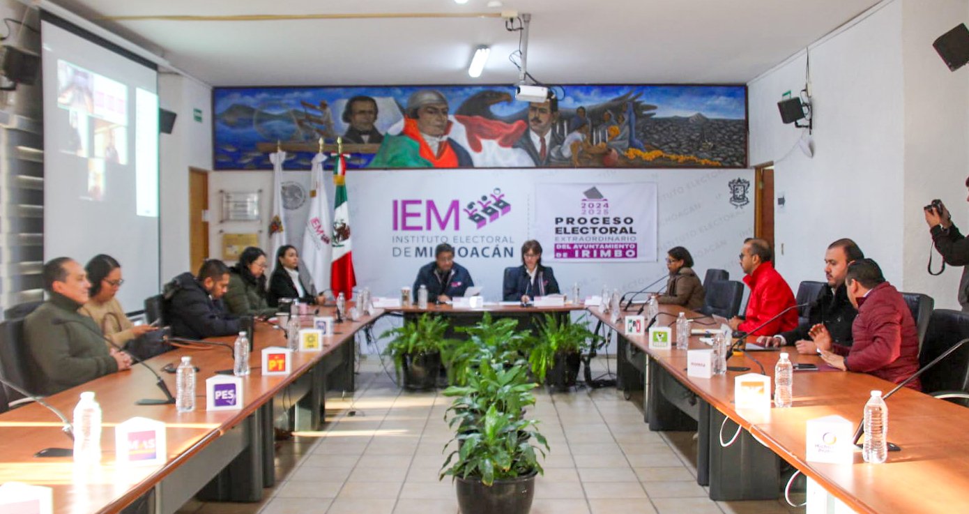 Instala IEM sesión especial de la jornada electoral en irimbo